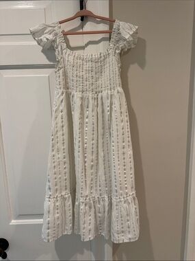 GAP Smocked Ruffle Strap Dress